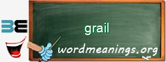 WordMeaning blackboard for grail